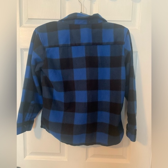 Polar Fleece Boys Button Up Shirt - Size Medium - Canada Patch - Picture 3 of 4